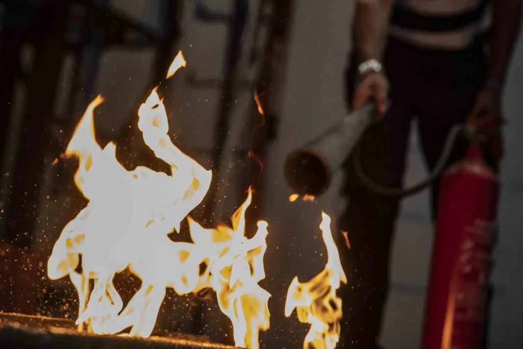 Formación e lucha contra incendios